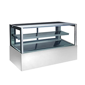 Transparent Glass Cake Display Cabinet for Desserts Bakery Bread